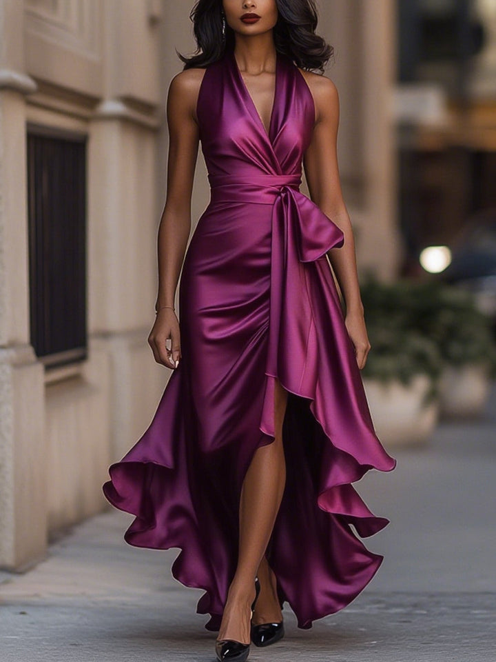 Amelya - Evening Wrap Maxi Dress