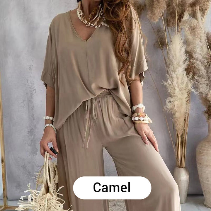 Women's Casual Loose Solid Color Suit