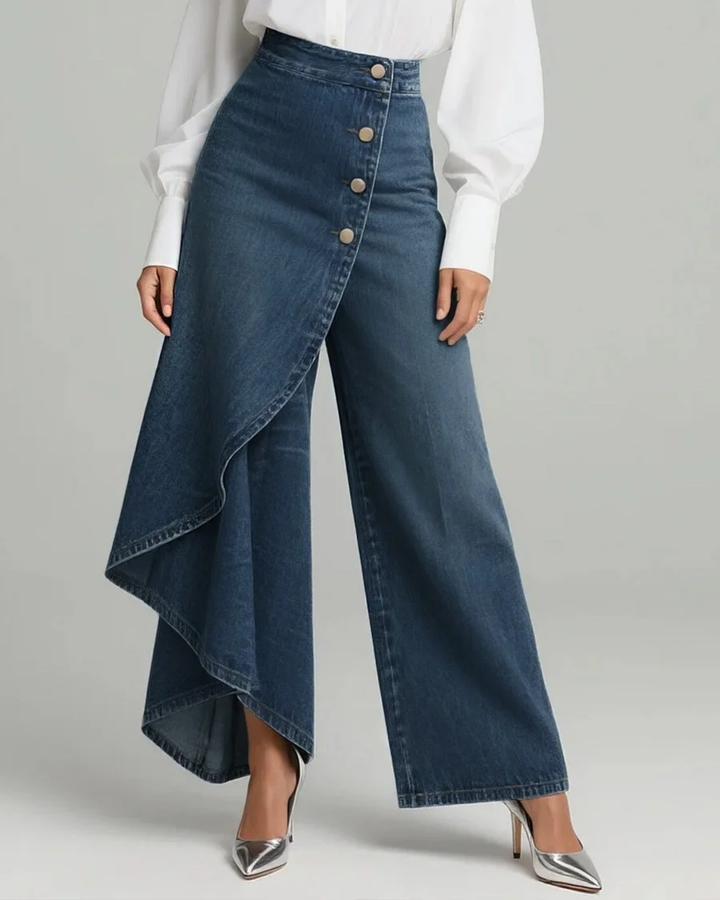 Audrey™ | Denim Wrap Trousers