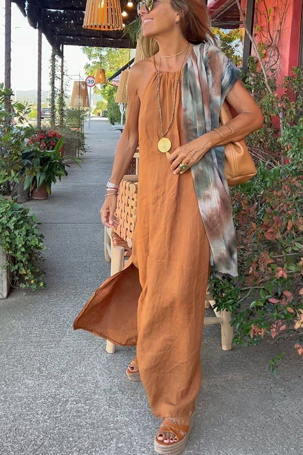 Shaira | Linen Maxi Dress