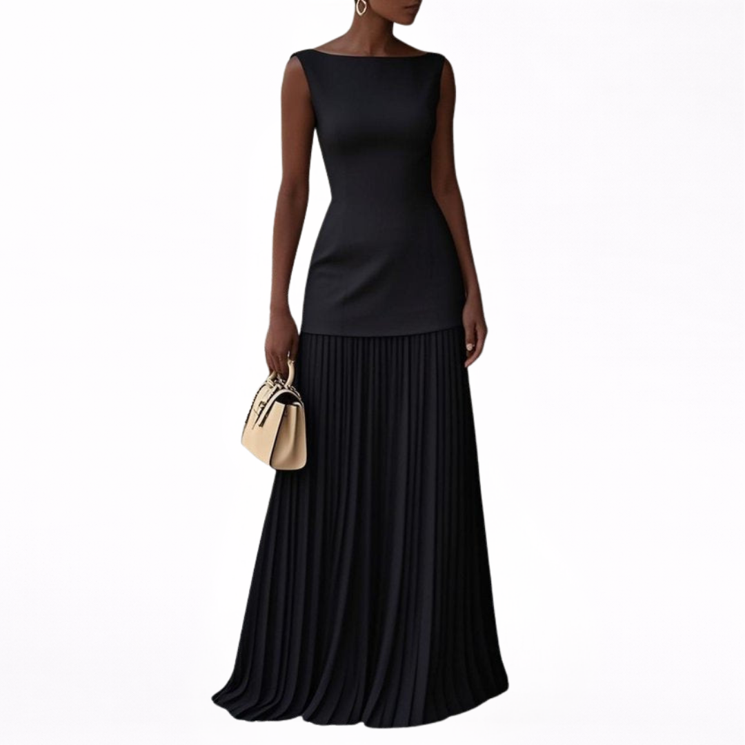 Celeste™ | Pleated Maxi Dress
