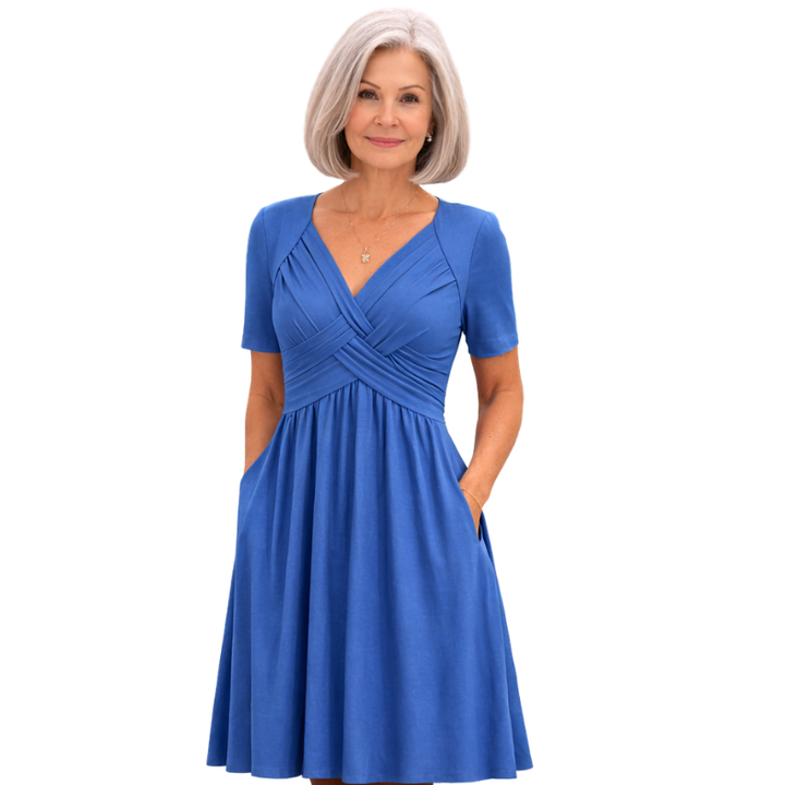 Cecile | Midi Dress with Tummy Coverage