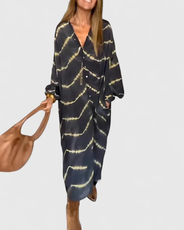 The Juul Striped Maxi Dress