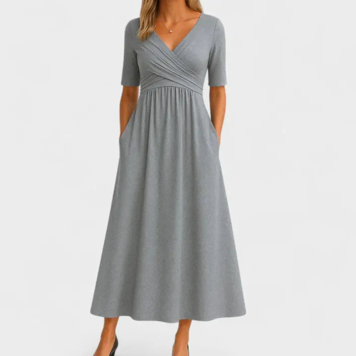 Jasmine | Versatile Elegant Midi Dress With Tummy Coverage