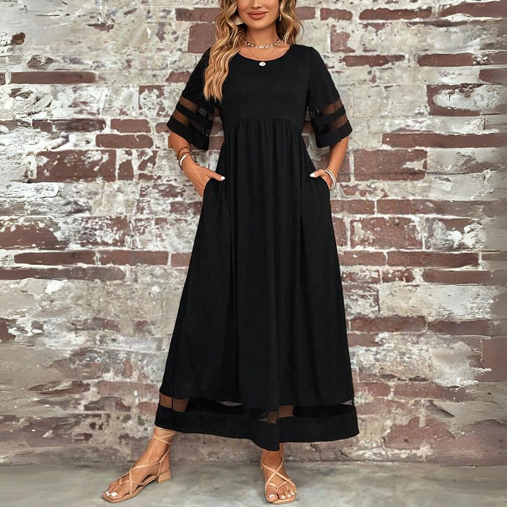 Nadia | Midi Dress with Tummy Coverage