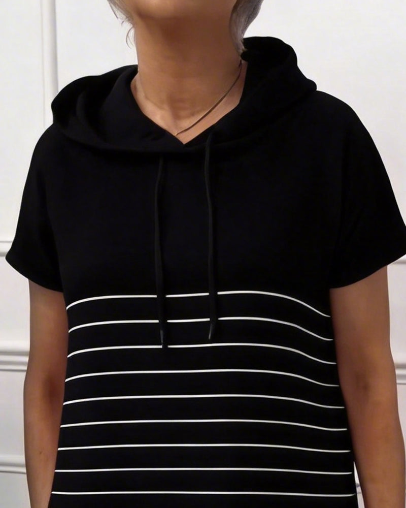 Gavellea™ | Striped Hooded Casual Dress