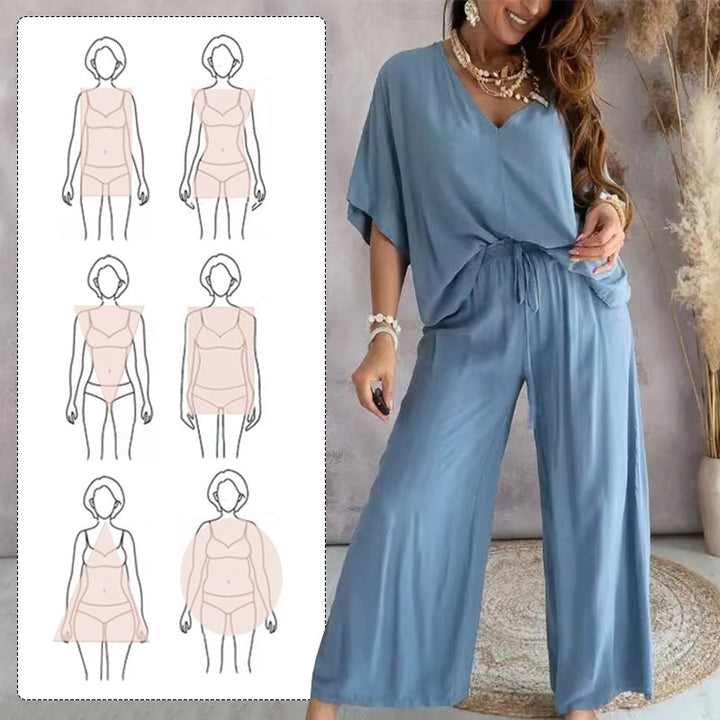 Women's Casual Loose Solid Color Suit