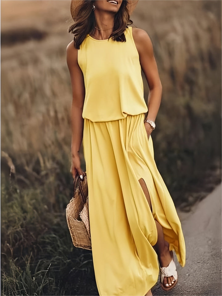 Sleeveless Airy Maxi Dress