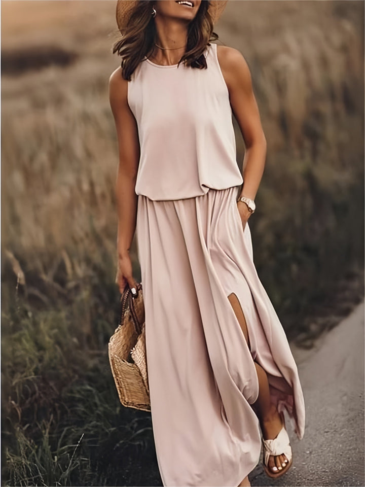 Sleeveless Airy Maxi Dress
