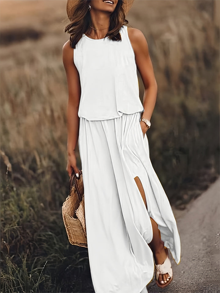 Sleeveless Airy Maxi Dress