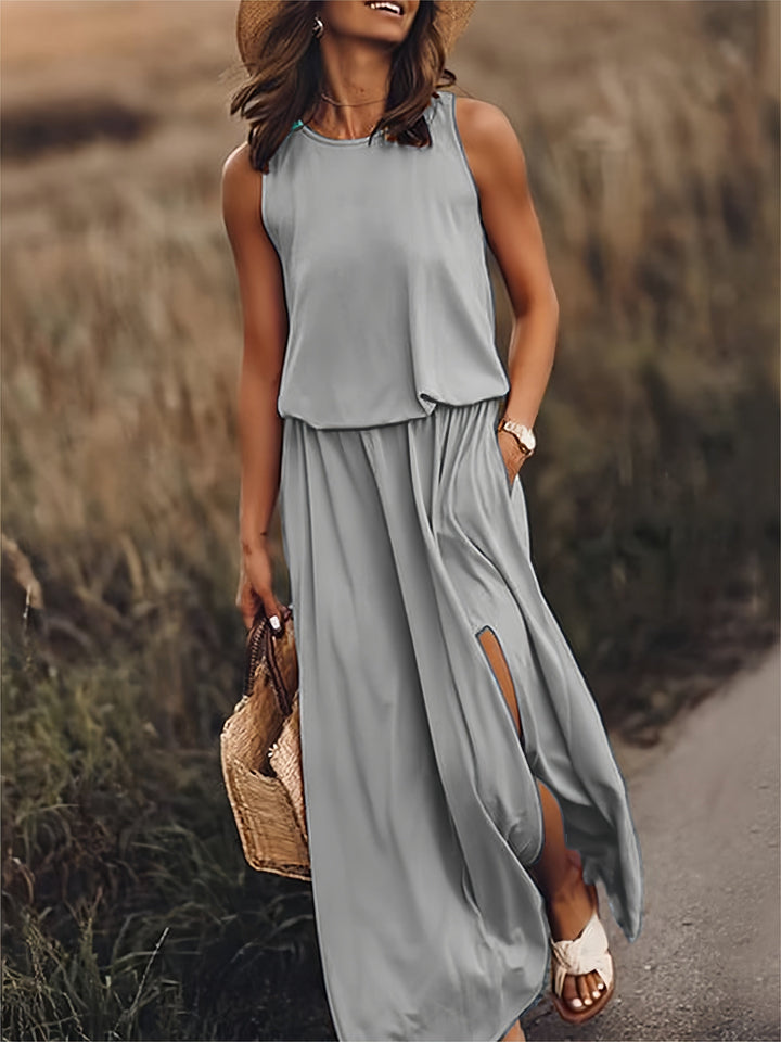 Sleeveless Airy Maxi Dress