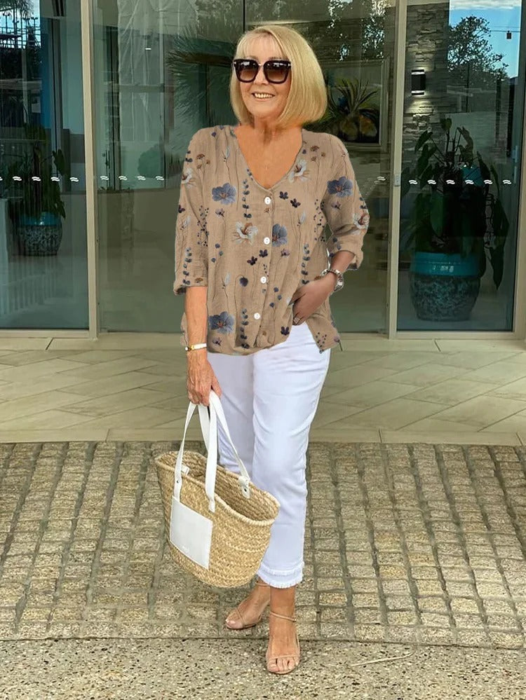 Natalie | Evening Bloom Blouse