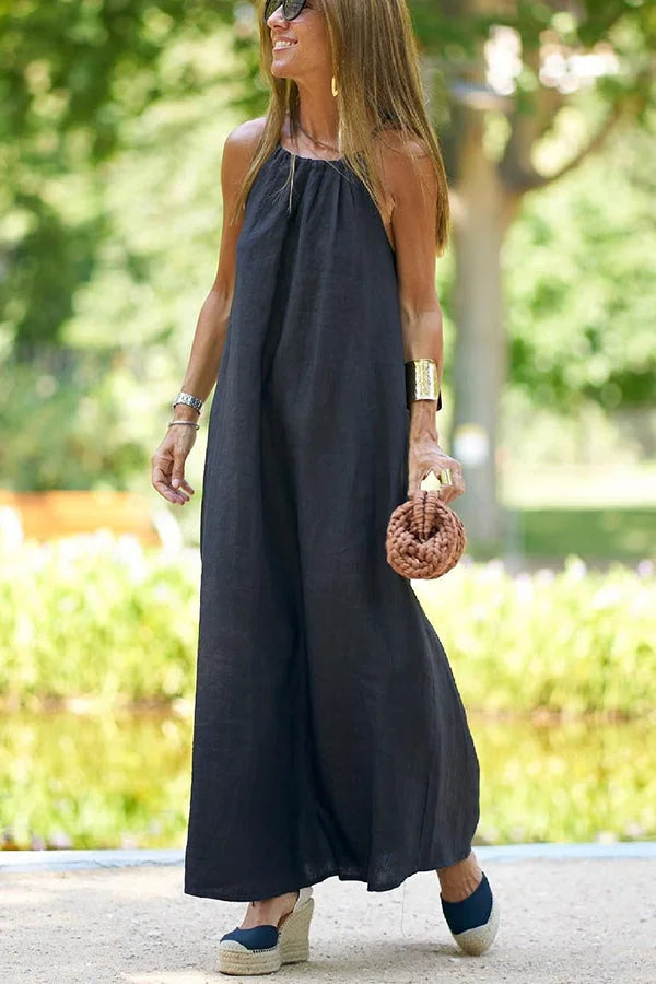 Shaira | Linen Maxi Dress