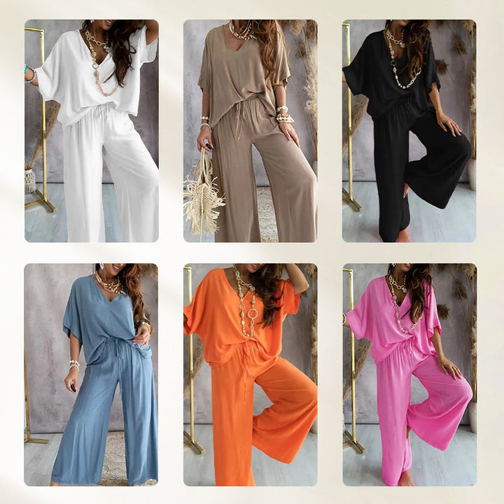 Women's Casual Loose Solid Color Suit