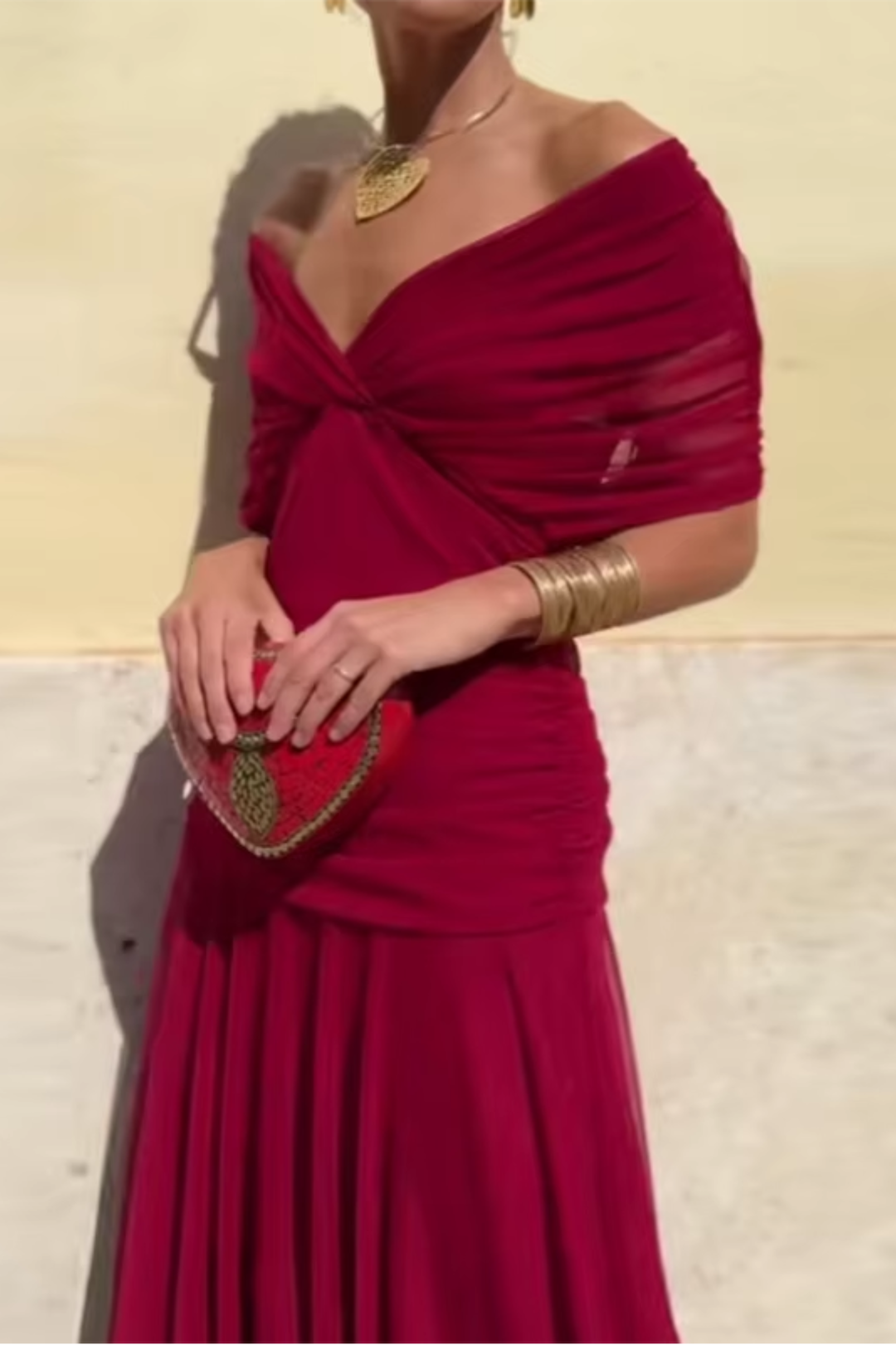Elegant Pleated Maxi Dress