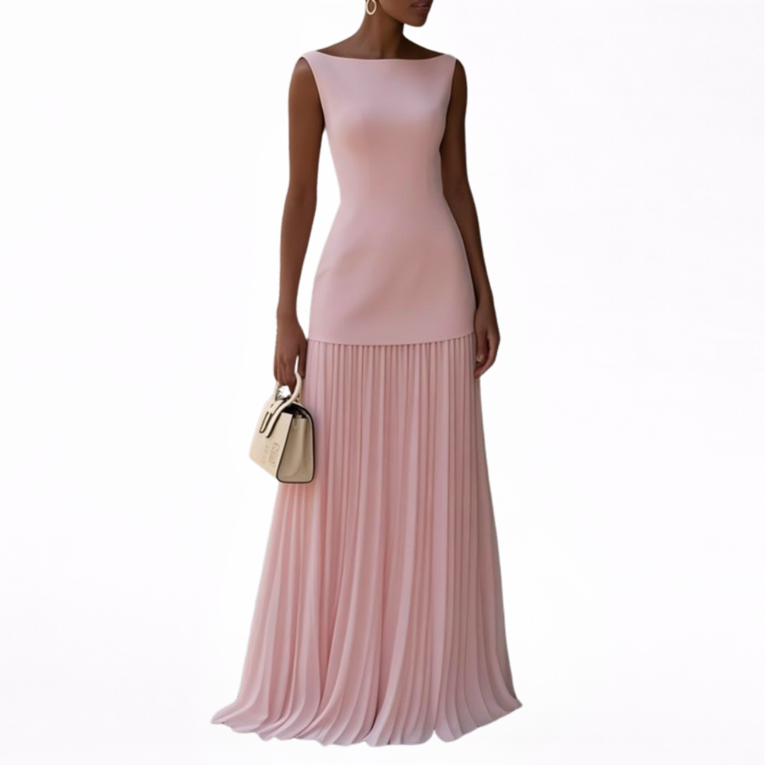 Celeste™ | Pleated Maxi Dress