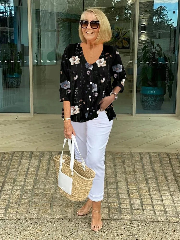 Natalie | Evening Bloom Blouse