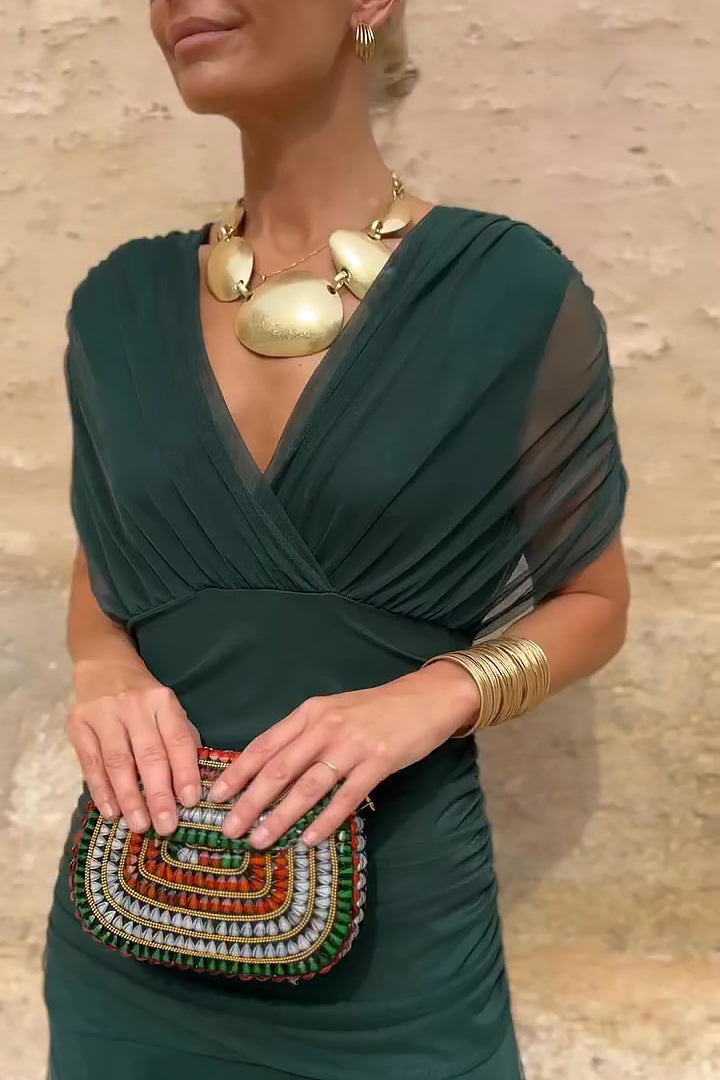 Elegant Pleated Maxi Dress