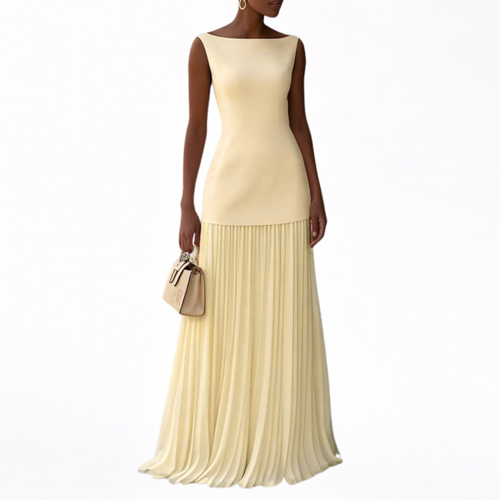 Celeste™ | Pleated Maxi Dress
