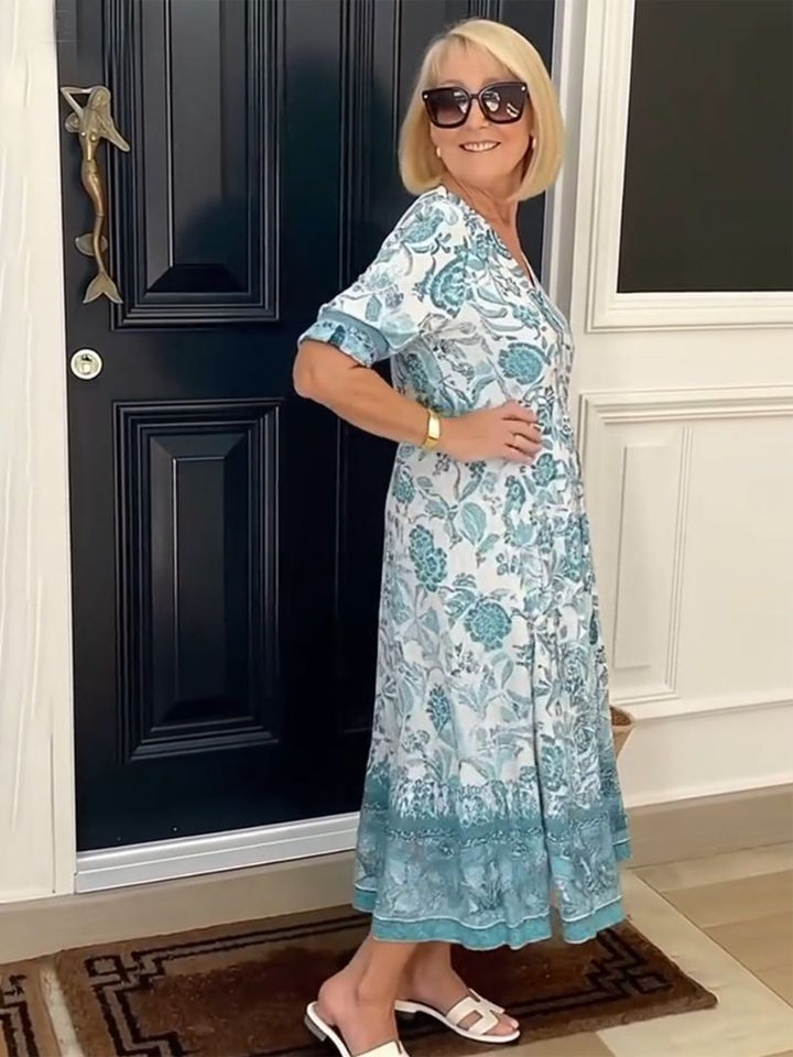 Vivian | Porcelain Bloom Dress