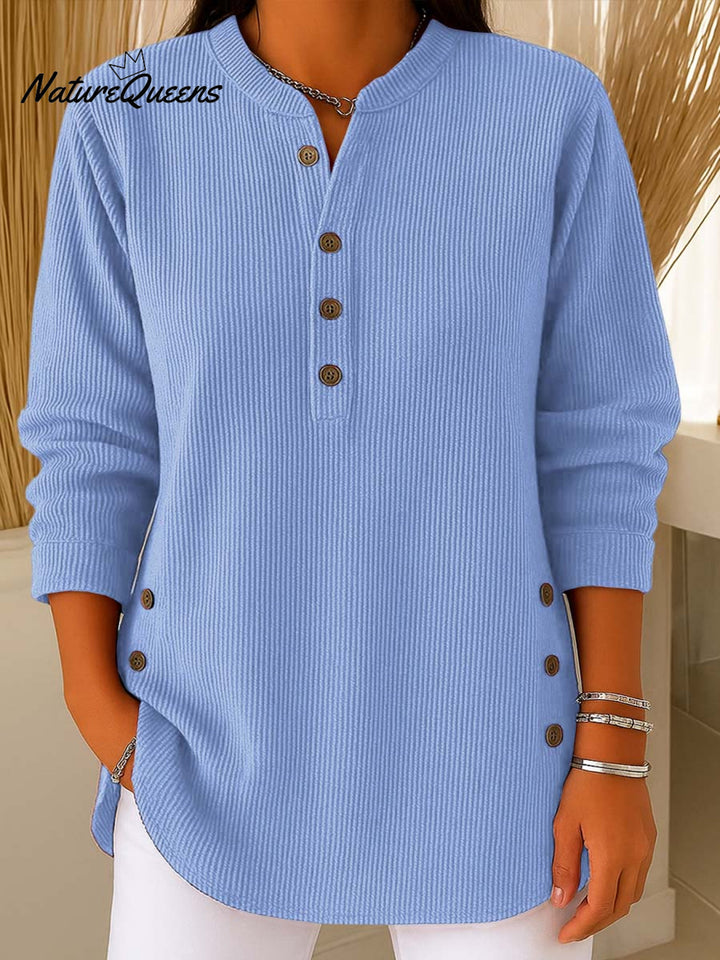 Quinty | Comfortable Buttoned Blouse