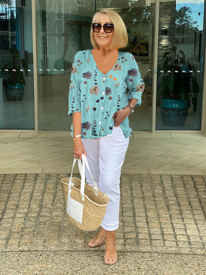 Natalie | Evening Bloom Blouse