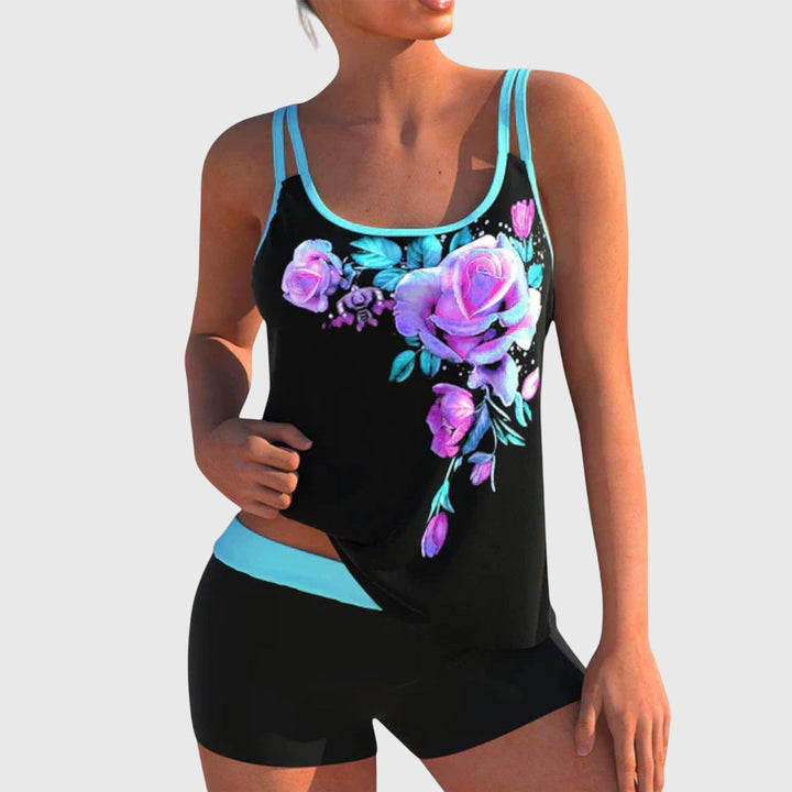 Flor | Floral Tummy-Control Swim Set