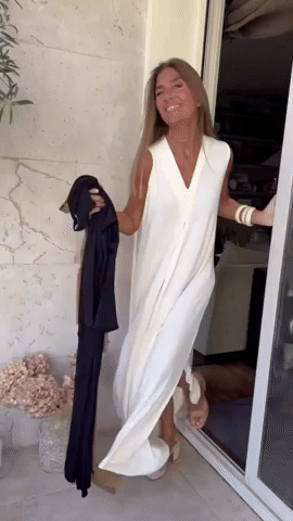 Full Size V-Neck Sleeveless Maxi Dress with Slit Plus Size