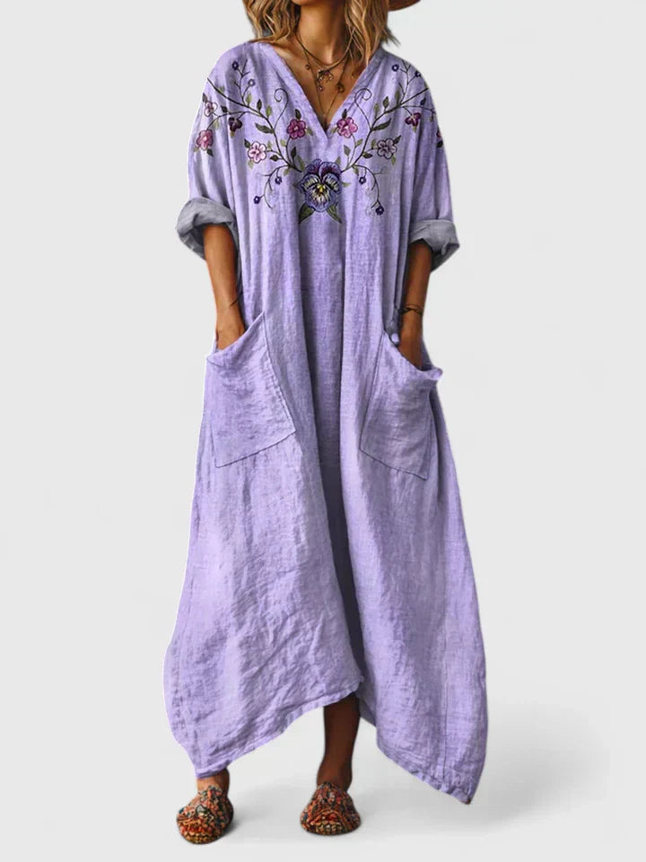 MARIANA™ | Embroidered Relaxed Dress