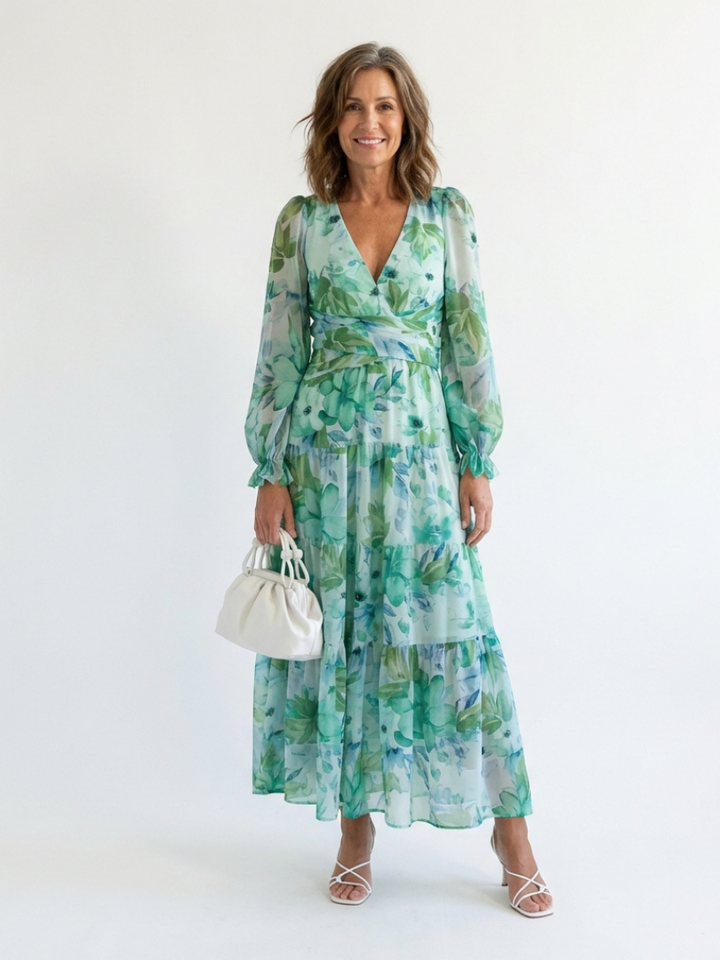 Clarissa | Elegant Summer V-neck Dress