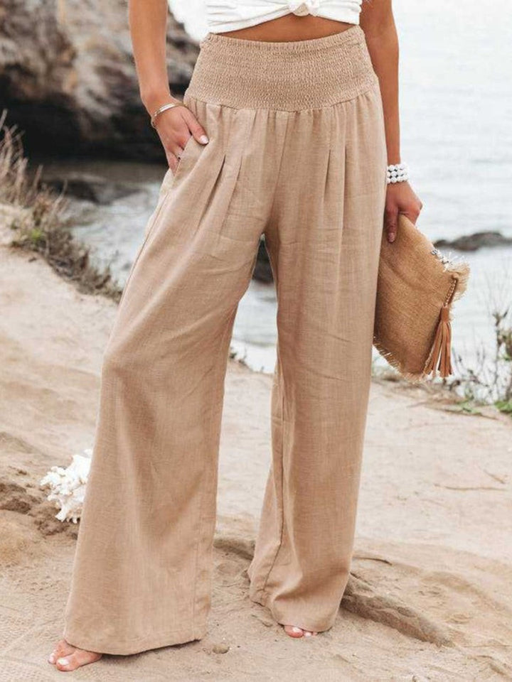 Scarlett – REMI WIDE-LEG LINEN TROUSERS