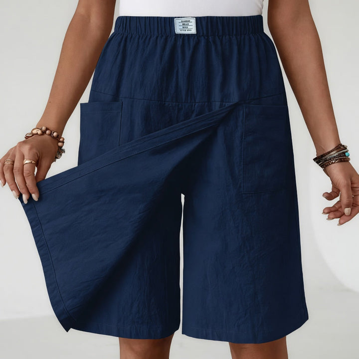 Libertine™ | Elastic Waist Wrap-Front Skort