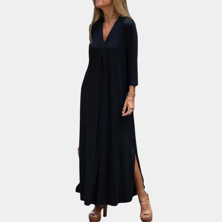V-Neck Maxi Dress | Flowing A-Line Summer Design