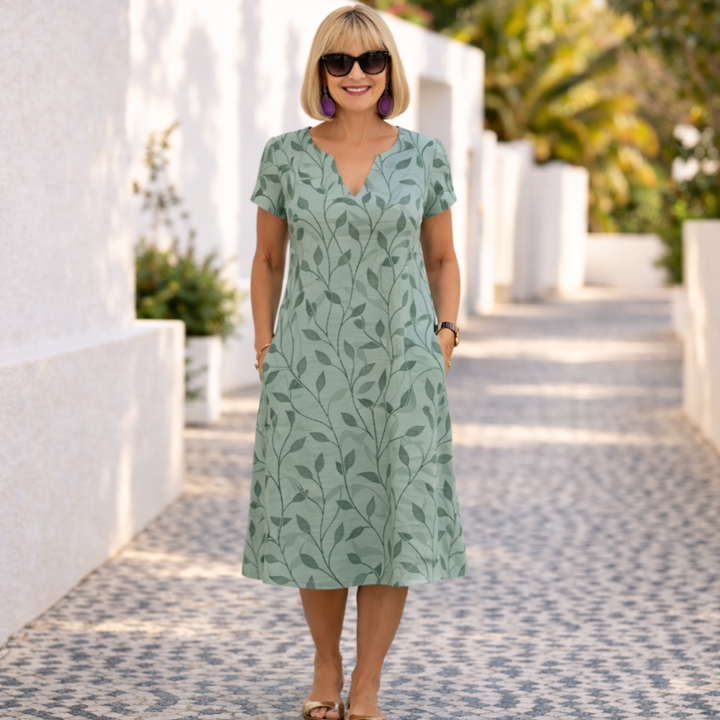 Clarissa | Elegant Summer V-neck Dress