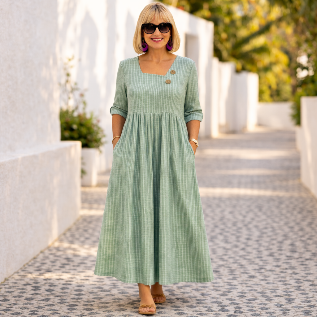 Charice | Elegant Midi half sleeve Dress