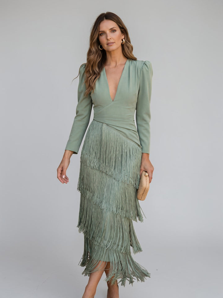 Sofia™ | Elegant Fringe Dress