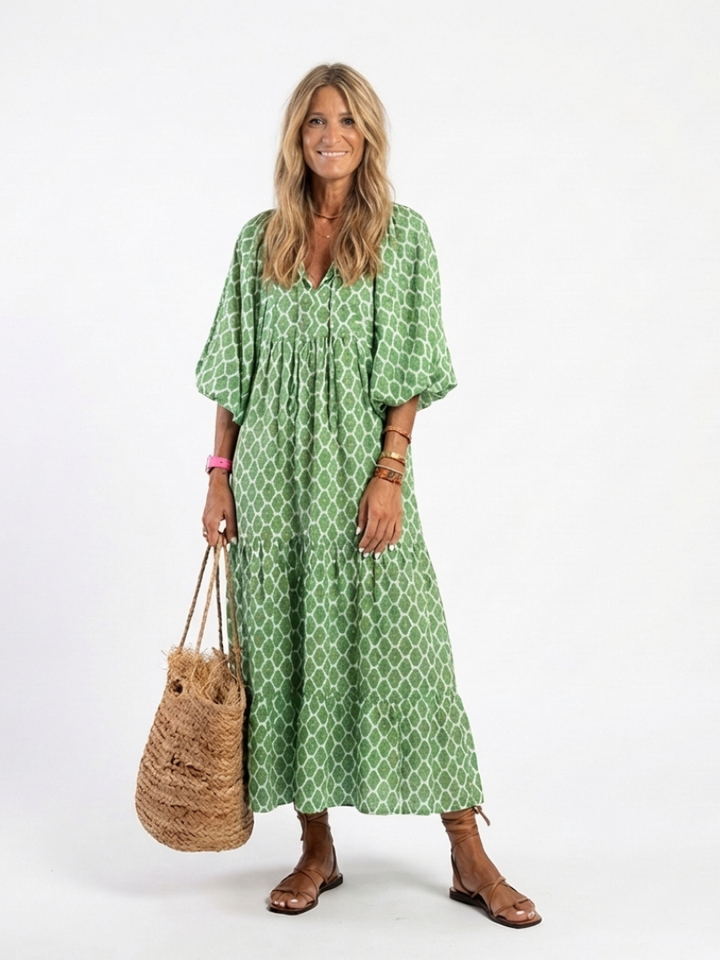 Rose | Elegant Floral Summer Boho Dress