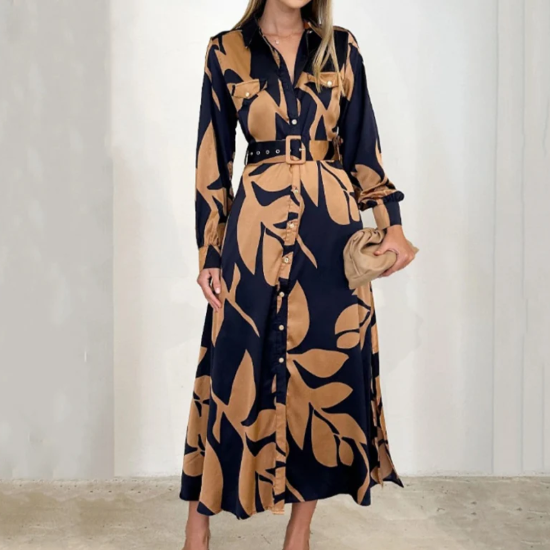 Valeria | Printed Midi Dress