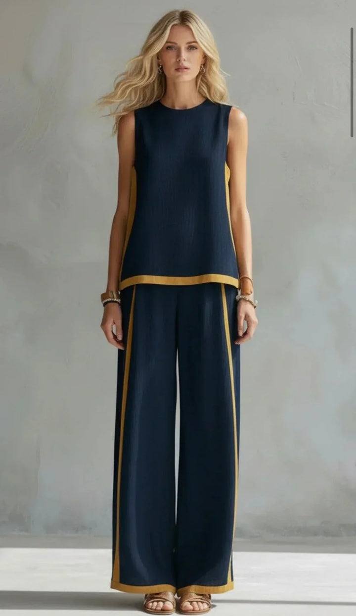 Anaïs™ | Elegant Cotton-Linen Two-Piece Set