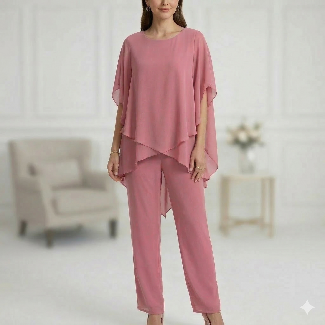 Aurelia™ | Asymmetrical Layered Two-Piece Set