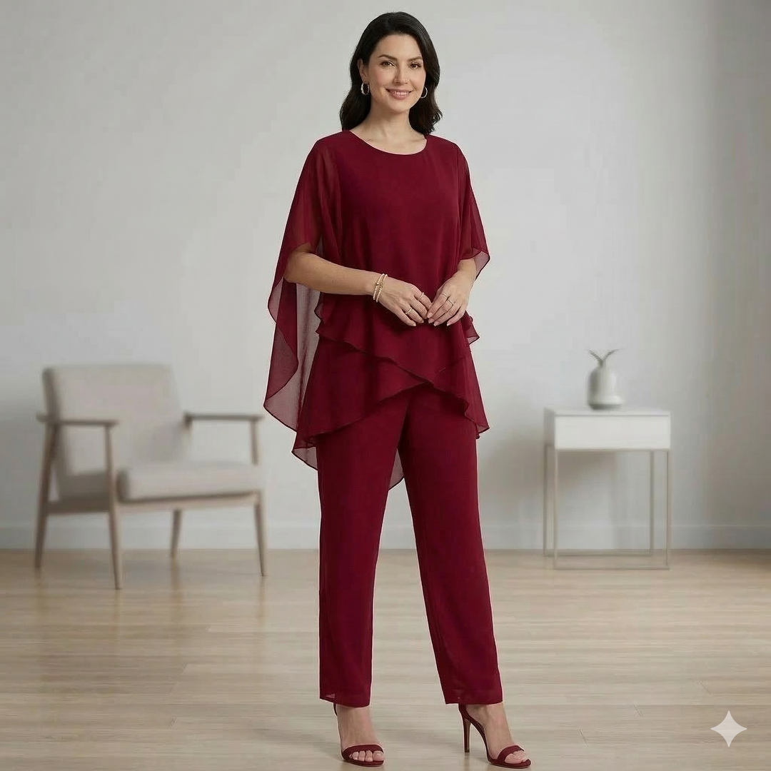 Aurelia™ | Asymmetrical Layered Two-Piece Set