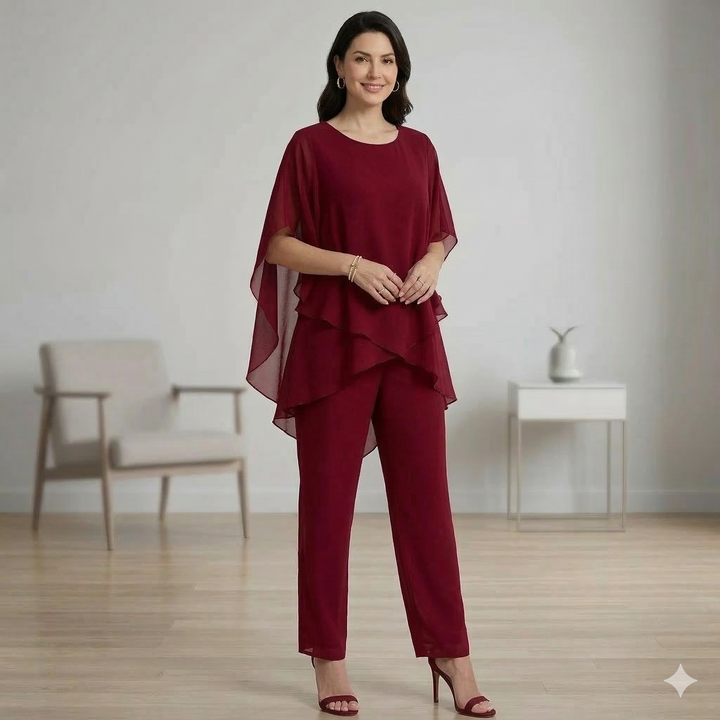 Aurelia™ | Asymmetrical Layered Two-Piece Set