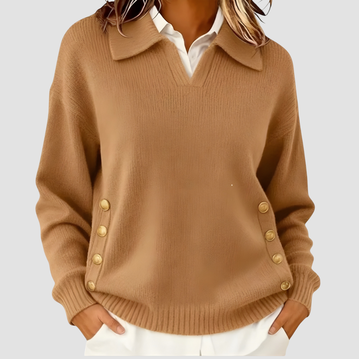 AIRA BUTTON DETAIL SWEATER