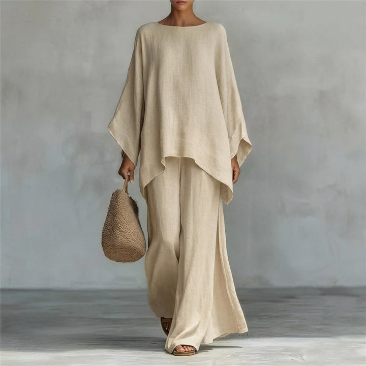 Solène™ | Long Sleeve Wide-Leg Two-Piece Set