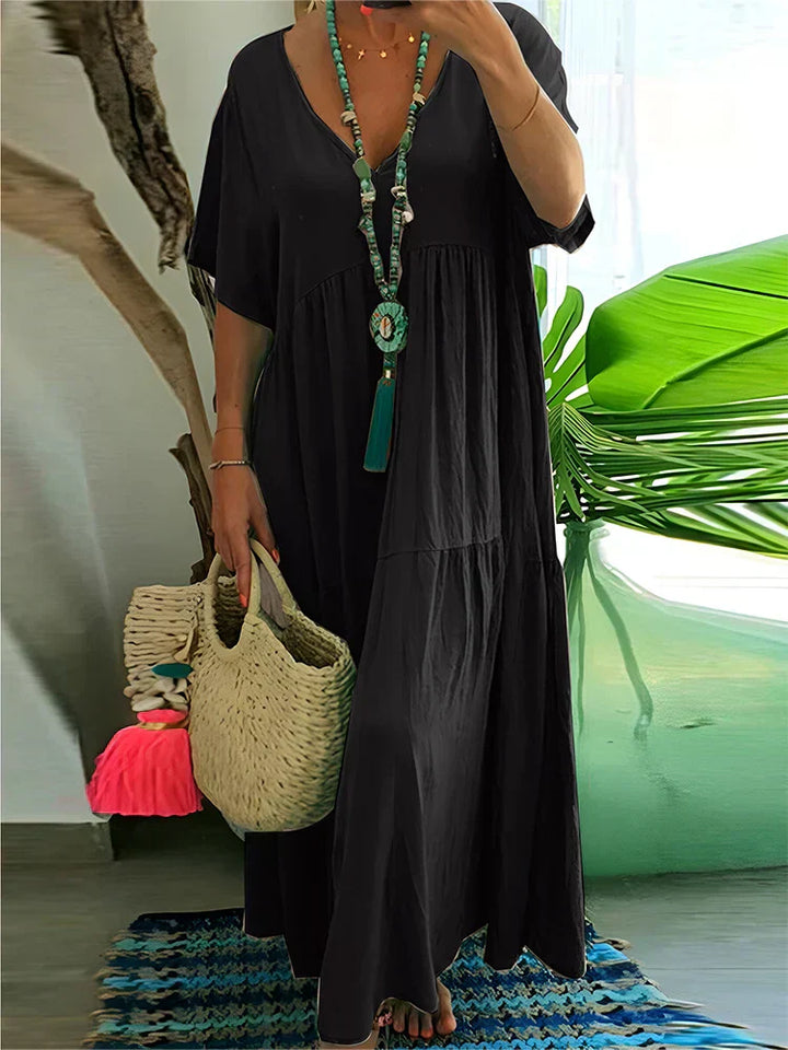Cleopatra | Elegant Pleated Summer Midi Dress