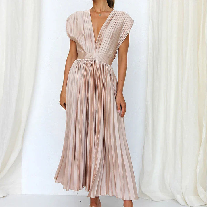 Chloe™ | Elegant Silk Midi Dress