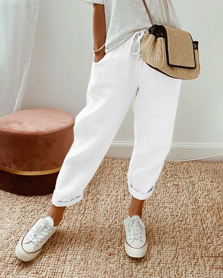 Zara | Lightweight Anti-Sweat Linen Trousers