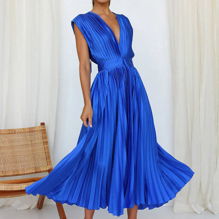 Chloe™ | Elegant Silk Midi Dress