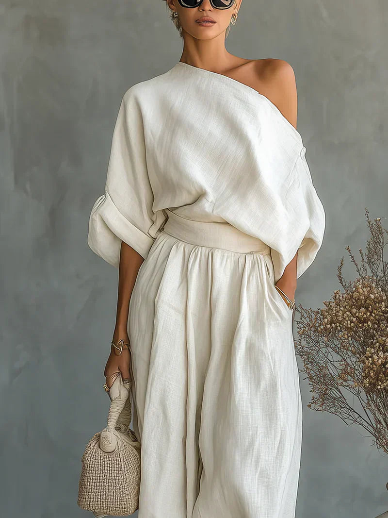 Léa™ | Off-Shoulder Two-Piece Set