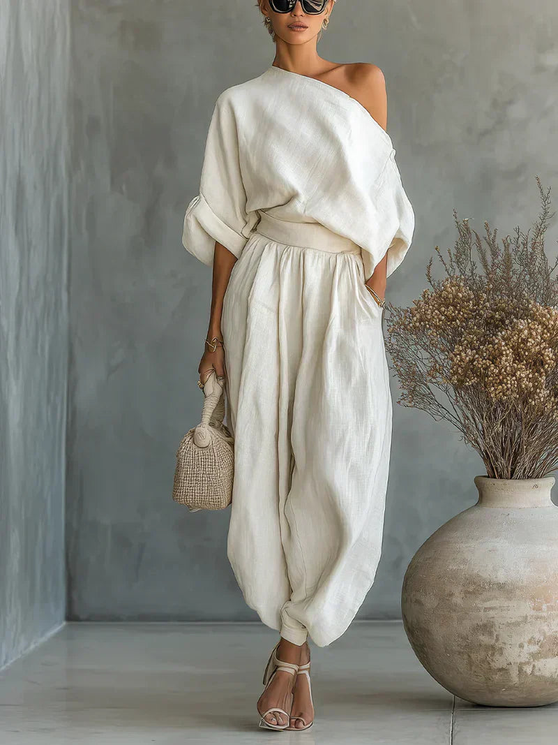 Léa™ | Off-Shoulder Two-Piece Set
